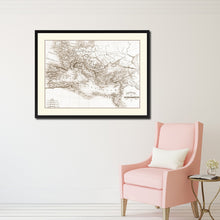Load image into Gallery viewer, Constantine Empire Vintage Sepia Map Canvas Print, Picture Frame Gifts Home Decor Wall Art Decoration
