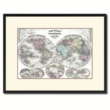 Load image into Gallery viewer, World Vintage Antique Map Wall Art Home Decor Gift Ideas Canvas Print Custom Picture Frame
