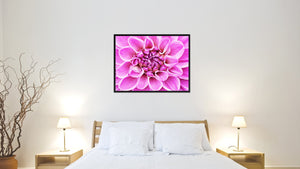 Purple Chrysanthemum Flower Framed Canvas Print Home Décor Wall Art