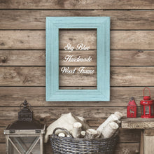 Load image into Gallery viewer, Sky Blue Shabby Chic Home Decor Custom Frame Great for Farmhouse Vintage Rustic Wood Picture Frame
