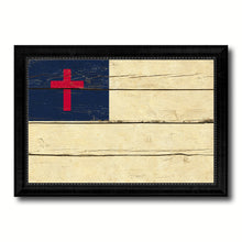 Load image into Gallery viewer, Kayso Christian Religious Flag Vintage Canvas Print with Black Picture Frame Home Decor Wall Art Decoration Gift Ideas
