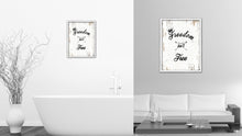 Load image into Gallery viewer, Freedom Isn&#39;t Free Vintage Saying Gifts Home Decor Wall Art Canvas Print with Custom Picture Frame

