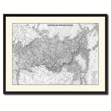 Load image into Gallery viewer, Russia Siberia Vintage B&amp;W Map Canvas Print, Picture Frame Home Decor Wall Art Gift Ideas
