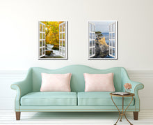 Load image into Gallery viewer, Autumn River Picture French Window Canvas Print with Frame Gifts Home Decor Wall Art Collection
