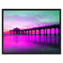 Load image into Gallery viewer, Manhattan Beach California Pink Landscape Photo Canvas Print Pictures Frames Home Décor Wall Art Gifts
