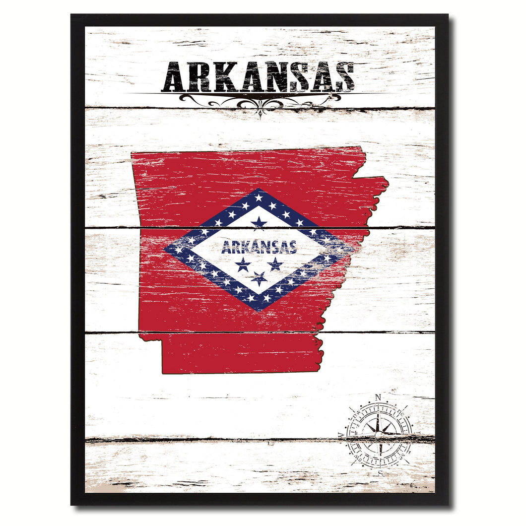 Arkansas State Flag Gifts Home Decor Wall Art Canvas Print Picture Frames