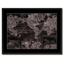 Load image into Gallery viewer, World Ocean Currents Vintage Vivid Sepia Map Canvas Print, Picture Frames Home Decor Wall Art Decoration Gifts
