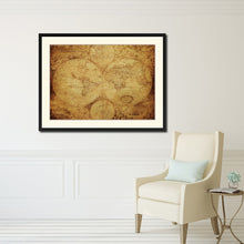 Load image into Gallery viewer, The World Circa Vintage Antique Map Wall Art Home Decor Gift Ideas Canvas Print Custom Picture Frame
