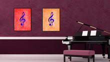 Load image into Gallery viewer, Treble Music Orange Canvas Print Pictures Frames Office Home Décor Wall Art Gifts
