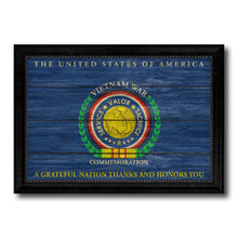 Load image into Gallery viewer, Vietnam War Country Flag Texture Canvas Print with Black Picture Frame Home Decor Wall Art Decoration Collection Gift Ideas
