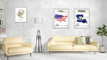 Load image into Gallery viewer, Louisiana Flag Gifts Home Decor Wall Art Canvas Print with Custom Picture Frame
