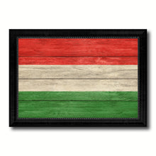 Load image into Gallery viewer, Hungary Country Flag Texture Canvas Print with Black Picture Frame Home Decor Wall Art Decoration Collection Gift Ideas
