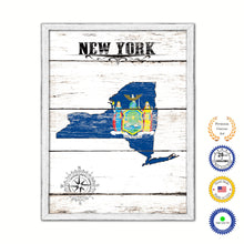 Load image into Gallery viewer, New York Flag Gifts Home Decor Wall Art Canvas Print with Custom Picture Frame
