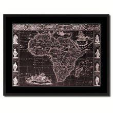 Load image into Gallery viewer, Africa Vintage Vivid Sepia Map Canvas Print, Picture Frames Home Decor Wall Art Decoration Gifts
