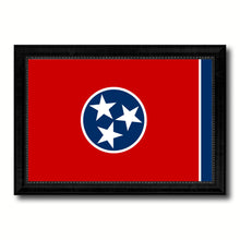 Load image into Gallery viewer, Tennessee State Flag Canvas Print with Custom Black Picture Frame Home Decor Wall Art Decoration Gifts
