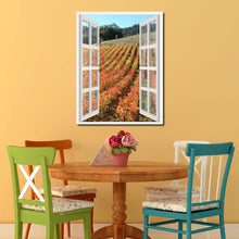 Load image into Gallery viewer, Wine Vineyards Sonoma California Picture French Window Canvas Print with Frame Gifts Home Decor Wall Art Collection
