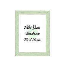 Load image into Gallery viewer, Mint Green Wood Frame Wholesale Farmhouse Shabby Chic Picture Photo Poster Art Home Decor
