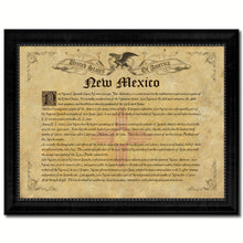 Load image into Gallery viewer, New Mexico Vintage History Flag Canvas Print, Picture Frame Gift Ideas Home Décor Wall Art Decoration
