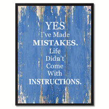 Load image into Gallery viewer, Yes I&#39;ve Made Mistakes Saying Canvas Print, Black Picture Frame Home Decor Wall Art Gifts
