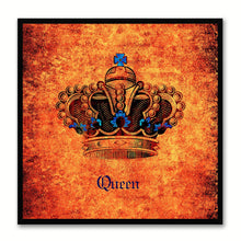 Load image into Gallery viewer, Queen Orange Canvas Print Black Frame Kids Bedroom Wall Home Décor
