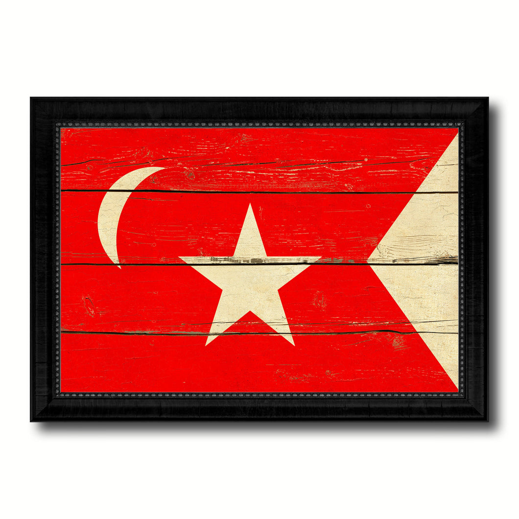 South Carolina Secession US Historical Civil War Military Flag Vintage Canvas Print with Black Picture Frame Home Decor Wall Art Decoration Gift Ideas