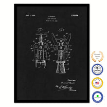 Load image into Gallery viewer, 1930 Wine Cork Extractor Old Patent Art Print on Canvas Custom Framed Vintage Home Decor Wall Decoration Great for Gifts
