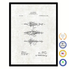 Load image into Gallery viewer, 1907 Fishing Artificial Bait Vintage Patent Artwork Black Framed Canvas Print Home Office Decor Great for Fisherman Cabin Lake House
