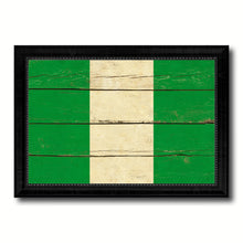 Load image into Gallery viewer, Nigeria Country Flag Vintage Canvas Print with Black Picture Frame Home Decor Gifts Wall Art Decoration Artwork
