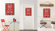 Load image into Gallery viewer, Train your mind to see the good in everything Motivational Quote Saying Canvas Print with Picture Frame Home Decor Wall Art, Red
