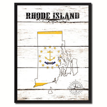 Load image into Gallery viewer, Rhode Island State Flag Gifts Home Decor Wall Art Canvas Print Picture Frames
