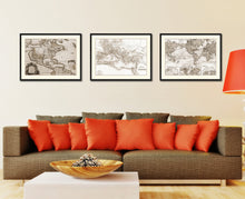Load image into Gallery viewer, Constantine Empire Vintage Sepia Map Canvas Print, Picture Frame Gifts Home Decor Wall Art Decoration
