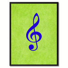 Load image into Gallery viewer, Treble Music Green Canvas Print Pictures Frames Office Home Décor Wall Art Gifts
