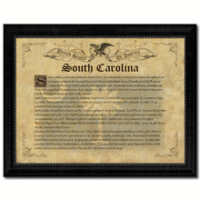 Load image into Gallery viewer, South Carolina Vintage History Flag Canvas Print, Picture Frame Gift Ideas Home Décor Wall Art Decoration
