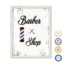 Load image into Gallery viewer, Barber Shop Vintage Saying Gifts Home Decor Wall Art Canvas Print with Custom Picture Frame
