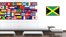 Load image into Gallery viewer, Jamaica Country National Flag Vintage Canvas Print with Picture Frame Home Decor Wall Art Collection Gift Ideas
