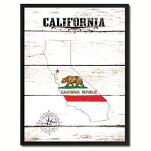 Load image into Gallery viewer, California State Flag Gifts Home Decor Wall Art Canvas Print Picture Frames
