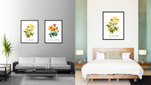 Load image into Gallery viewer, Yellow Rose Flower Canvas Print with Picture Frame Floral Home Decor Wall Art Living Room Decoration Gifts
