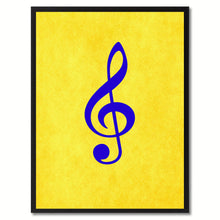 Load image into Gallery viewer, Treble Music Yellow Canvas Print Pictures Frames Office Home Décor Wall Art Gifts
