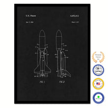 Load image into Gallery viewer, 1984 Space Shuttle Old Patent Art Print on Canvas Custom Framed Vintage Home Decor Wall Decoration Great for Gifts
