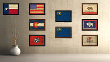 Load image into Gallery viewer, Nevada State Vintage Flag Canvas Print with Black Picture Frame Home Decor Man Cave Wall Art Collectible Decoration Artwork Gifts
