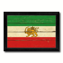 Load image into Gallery viewer, Iran Old Country Flag Vintage Canvas Print with Black Picture Frame Home Decor Gifts Wall Art Decoration Artwork
