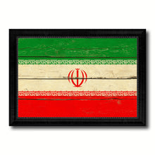 Load image into Gallery viewer, Iran Country Flag Vintage Canvas Print with Black Picture Frame Home Decor Gifts Wall Art Decoration Artwork
