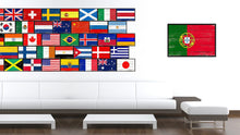 Load image into Gallery viewer, Portugal Country National Flag Vintage Canvas Print with Picture Frame Home Decor Wall Art Collection Gift Ideas

