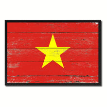 Load image into Gallery viewer, Vietnam Country National Flag Vintage Canvas Print with Picture Frame Home Decor Wall Art Collection Gift Ideas
