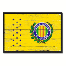 Load image into Gallery viewer, Vietnam War American Veterans Military Flag Vintage Canvas Print with Picture Frame Home Decor Man Cave Wall Art Collectible Decoration Artwork Gifts
