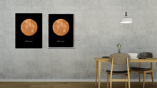 Load image into Gallery viewer, Mercury Print on Canvas Planets of Solar System Silver Picture Framed Art Home Decor Wall Office Decoration
