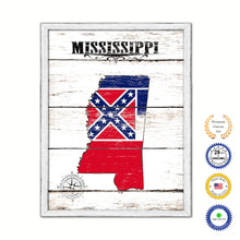 Load image into Gallery viewer, Mississippi Flag Gifts Home Decor Wall Art Canvas Print with Custom Picture Frame
