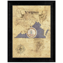 Load image into Gallery viewer, Virginia State Vintage Map Gifts Home Decor Wall Art Office Decoration
