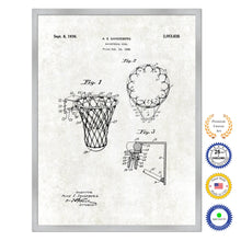 Load image into Gallery viewer, 1936 Basketball Goal Old Patent Art Print on Canvas Custom Framed Vintage Home Decor Wall Decoration Great for Gifts

