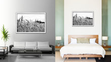 Load image into Gallery viewer, Nutritious Nature Grain Paddy Field Black and White Landscape decor, National Park, Sightseeing, Attractions, White Wash Wood Frame
